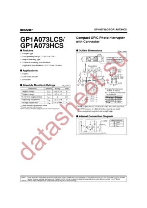GP1A073LCS datasheet  